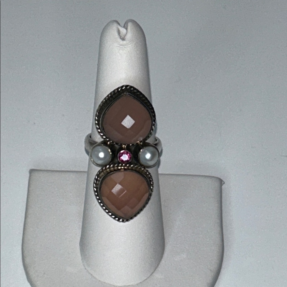 NWOT Nicky Butler Genuine Gemstone Sterling Silver Designer Ring Bohemian Boho